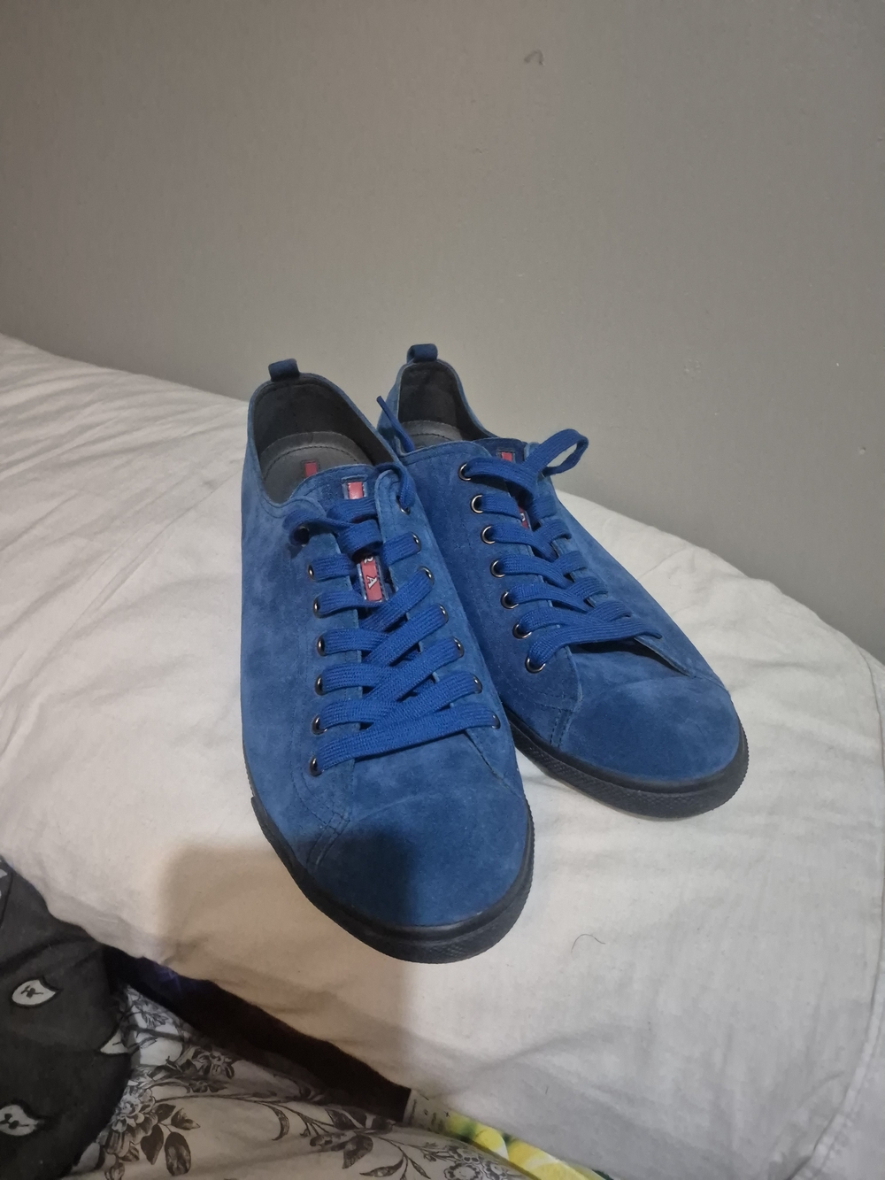 Men's Blue Suede PRADA Shkes